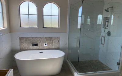 Modern Freestanding Bathtub & Glass Shower Design for a Luxury Bathroom